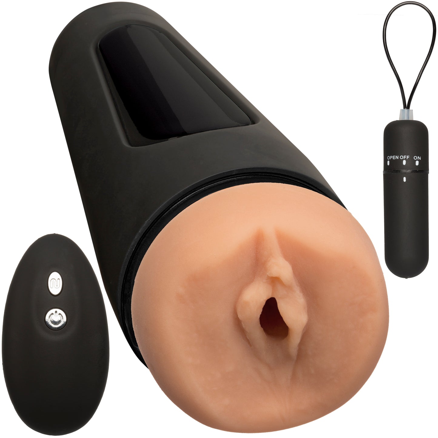 Main Squeeze The Original Vibro Stroker - Pussy - Vanilla