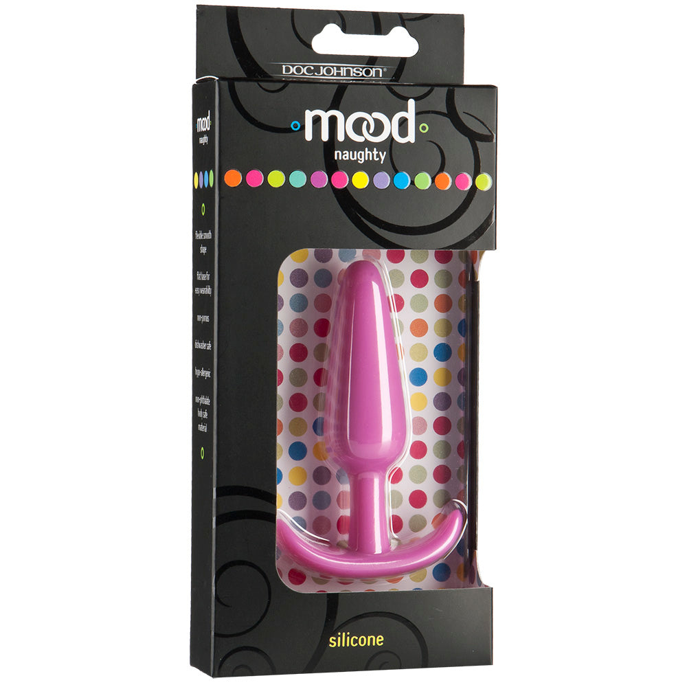 Doc Johnson 1470-04-BX Mood Naughty 1 Anal Plug - Medium - Pink - Package Front