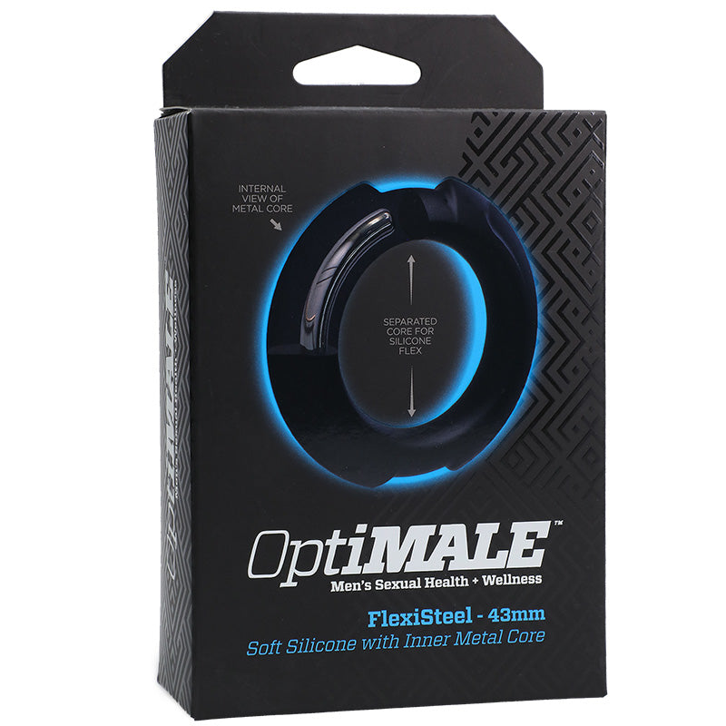 OptiMALE FlexiSteel Silicone C-Ring 43mm - Black
