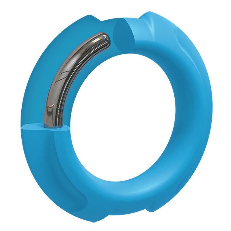 OptiMALE FlexiSteel Silicone C-Ring 43mm - Blue