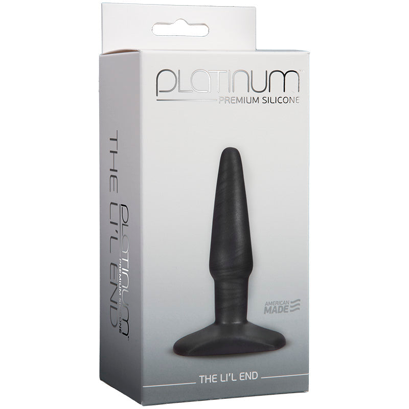 Platinum Premium Silicone The Lil End - Charcoal