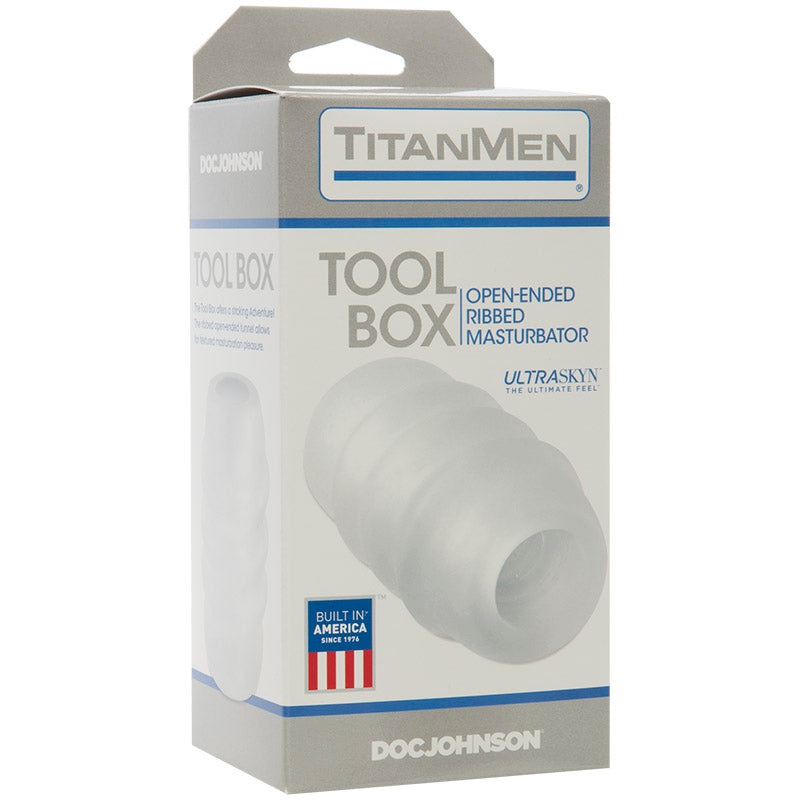 TitanMen Tool Box Open-Ended Ribbed Masturbator