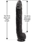 Dick Rambone Cock 17 Inch Dildo - Black