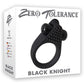 Zero Tolerance Black Knight vibrating cock ring packaging on a white background