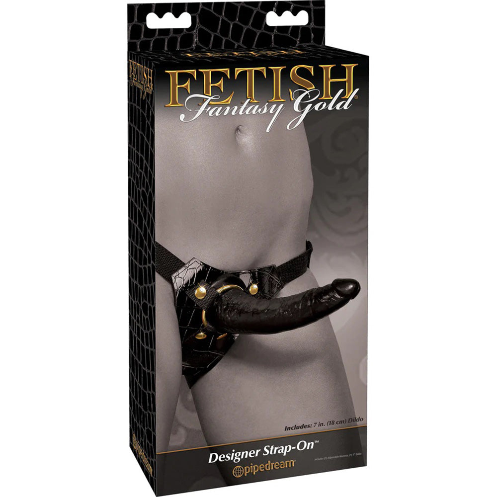 Fetish Fantasy Gold Designer Strap-On Set