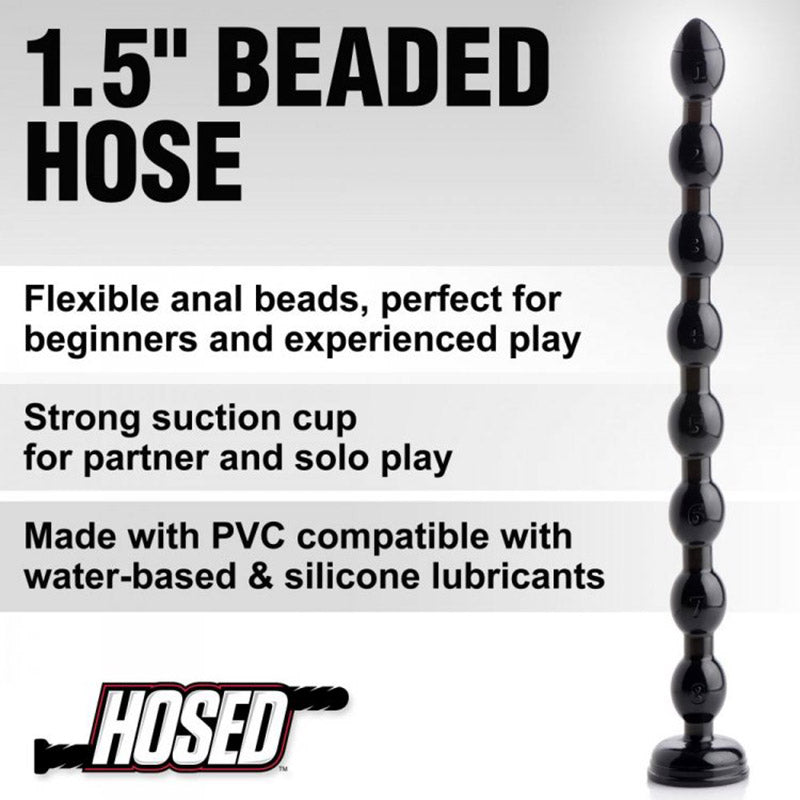 XR Brands AF614 Hosed 19 Inch Beaded Anal Snake Extra Large Anal Beads features