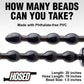 XR Brands AF614 Hosed 19 Inch Beaded Anal Snake Extra Large Anal Beads measurements