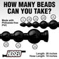 XR Brands AF616 Hosed 19 Inch Graduated Beaded Hose Giant Anal Beads measurements