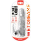 Product packaging for Hott Products hp3307 Wet Dreams Jacked Rabbit Dual Vibrating Penis Extender on a white background