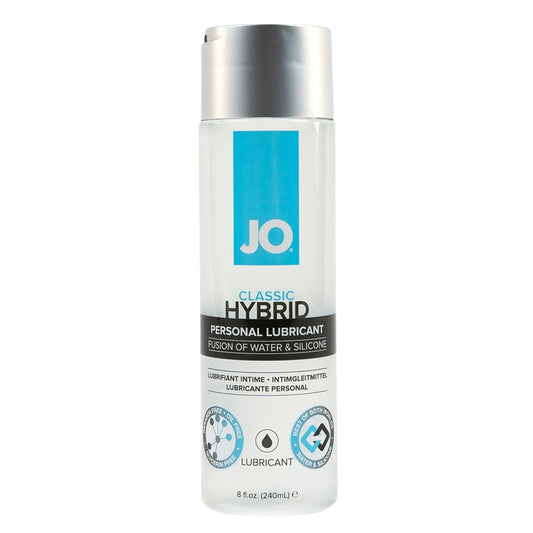 JO Classic Hybrid personal lubricant 8 oz bottle on a white background