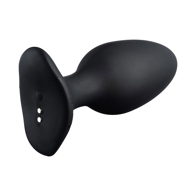 Bottom of Lovense Hush 2 Bluetooth Remote-Controlled Butt Plug showing magnetic charging capability