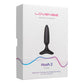 Box for Lovense Hush 2 Bluetooth Remote-Controlled Butt Plug XS with product illustration on a white background