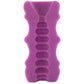 Cross-section of Mood Pleaser Thick Ribs stroker showing internal texture