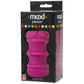 Mood Pleaser Thick Ribs product packaging with a purple masturbator on a black background
