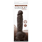 Colours Pleasures 5 Inch Vibrating Dildo - Dark Brown