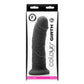 Colours Pleasures Girth Silicone Dildo - Black
