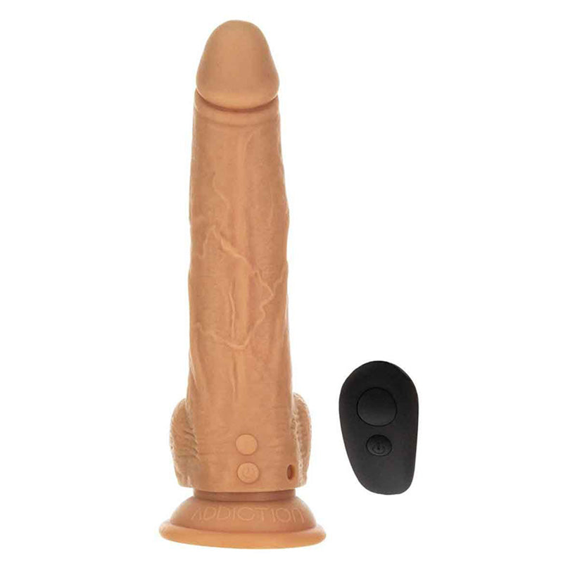 Naked Addiction 9 Inch Thrusting Dildo - Caramel