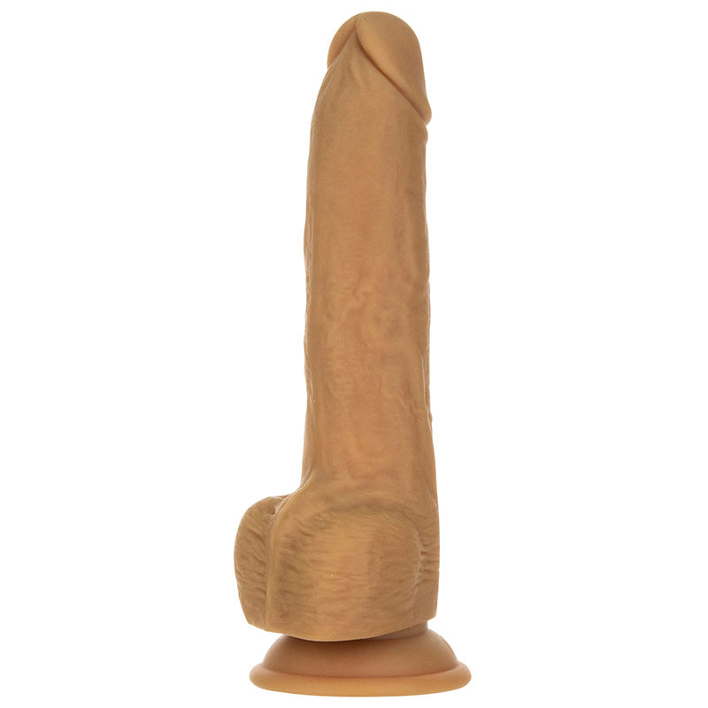 Naked Addiction 9 Inch Thrusting Dildo - Caramel