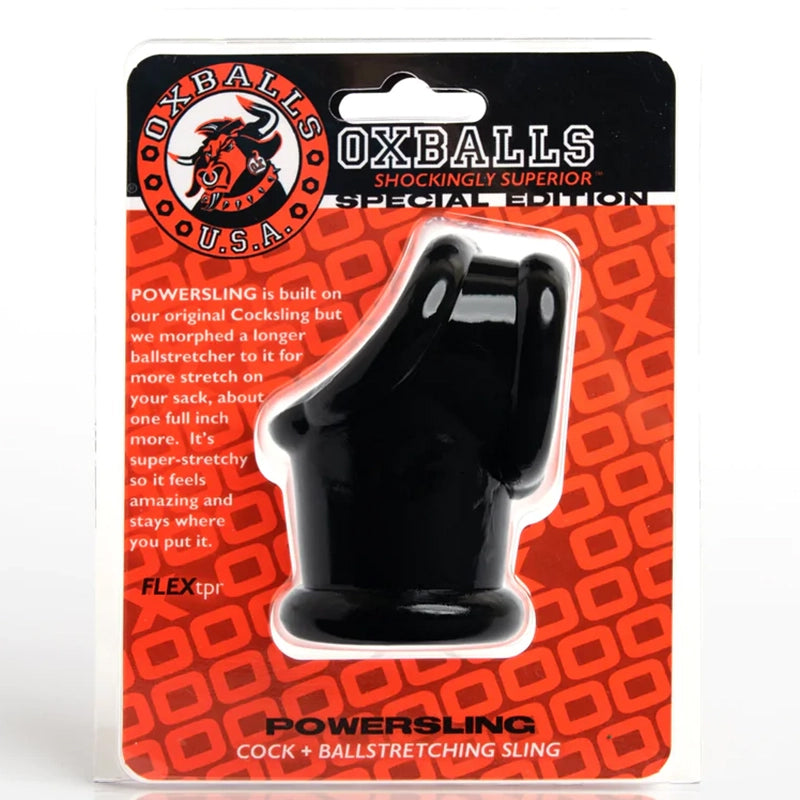 Powersling Cocksling with Ballstretcher - Black