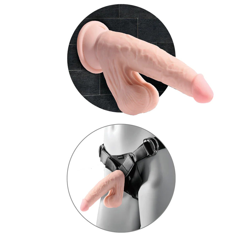 King Cock Plus 9 Inch Triple Density Cock with Swinging Balls
