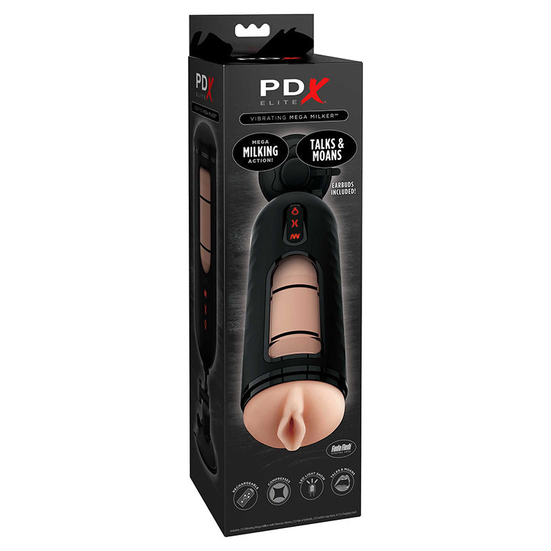 PDX Elite Vibrating Mega Milker Compression Stroker