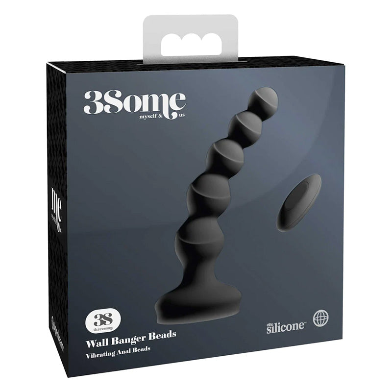 Package for Pipedream PD7079-23 3Some Wall Banger Beads Remote Vibrating Anal Beads 