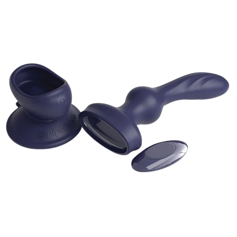 Separated pieces of 3Some Wall Banger P-Spot Remote Vibrating Prostate Massager
