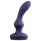 Blue silicone 3Some Wall Banger P-Spot vibrating prostate massager on a white background