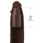 Fantasy X-tensions Elite 3" Silicone X-tension with Strap - Brown
