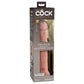 King Cock Elite 10 Inch Silicone Dual Density Cock - Light
