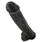 King Cock 15 Inch Cock with Balls - Black