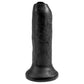 King Cock 6 Inch Uncut Slide-Skin Cock - Black