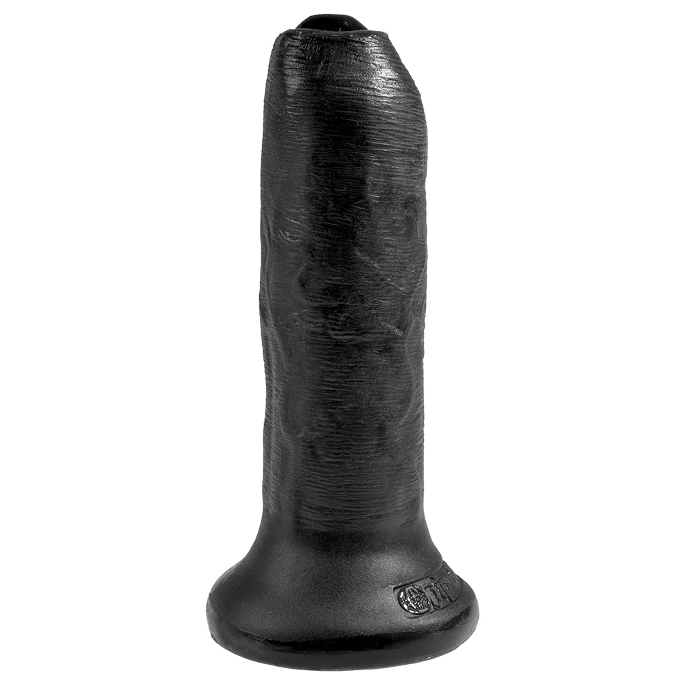 King Cock 6 Inch Uncut Slide-Skin Cock - Black