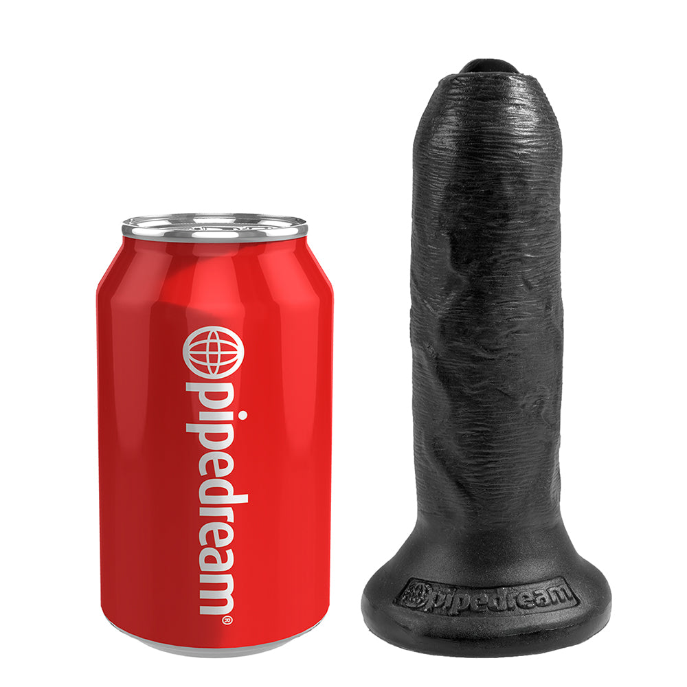 King Cock 6 Inch Uncut Slide-Skin Cock - Black