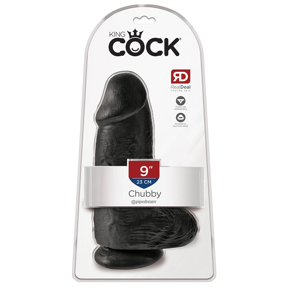 King Cock Chubby Dildo - Black