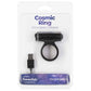 PowerBullet Cosmic Ring Vibrating Cock Ring - Black