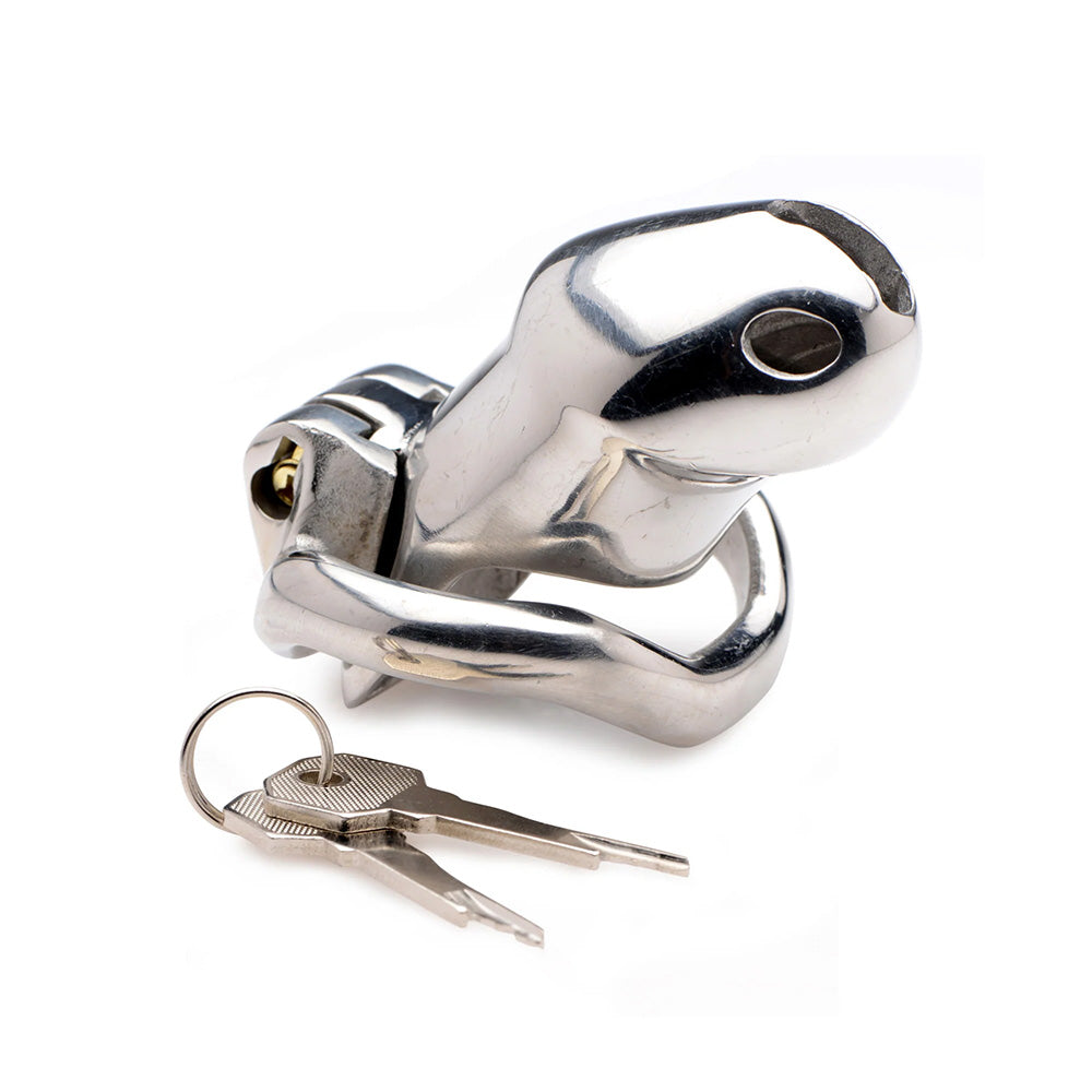 Rikers 24-7 Stainless Steel Locking Chastity Cage