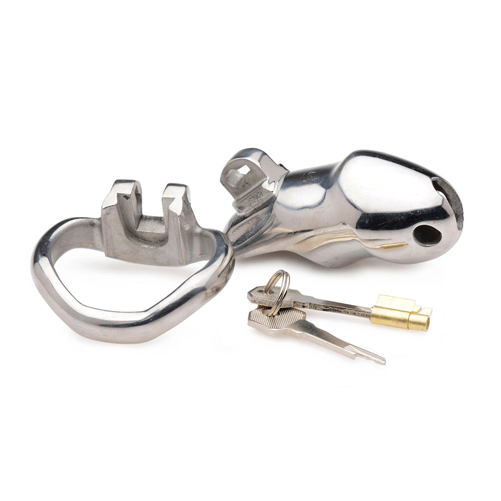 Rikers 24-7 Stainless Steel Locking Chastity Cage