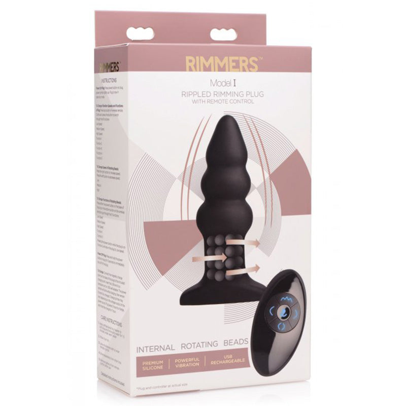 Rimmers Model I Rippled Rimming Plug with Remote