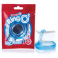 Blue C-ring with ball sling packaging with Screaming O branding on a white background