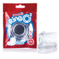 Clear C-ring with ball sling packaging featuring 'Screaming O' brand on a white background.