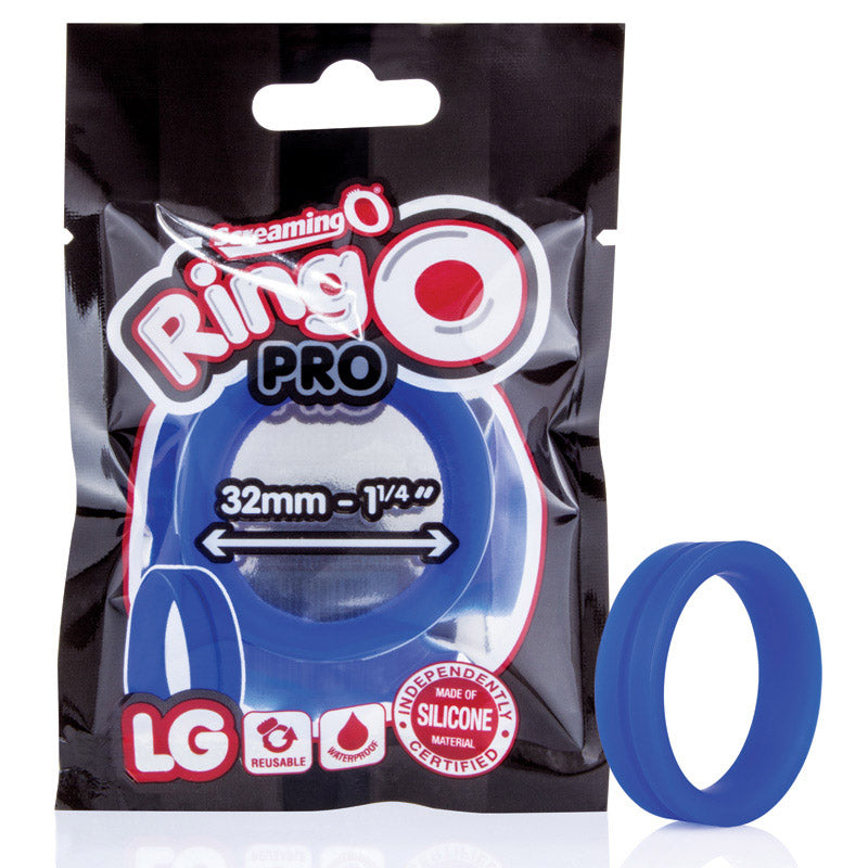 Ring O Pro LG Silicone Cock Ring - Blue