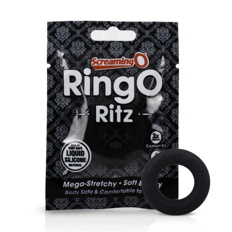 Ring O Ritz Silicone Cock Ring - Black