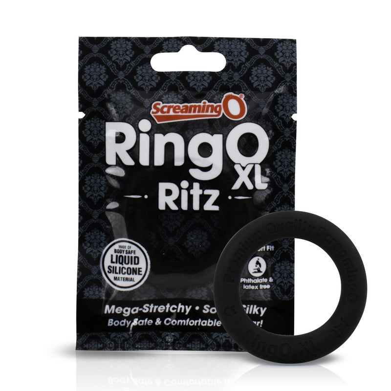 Ring O Ritz XL Silicone Cock Ring - Black