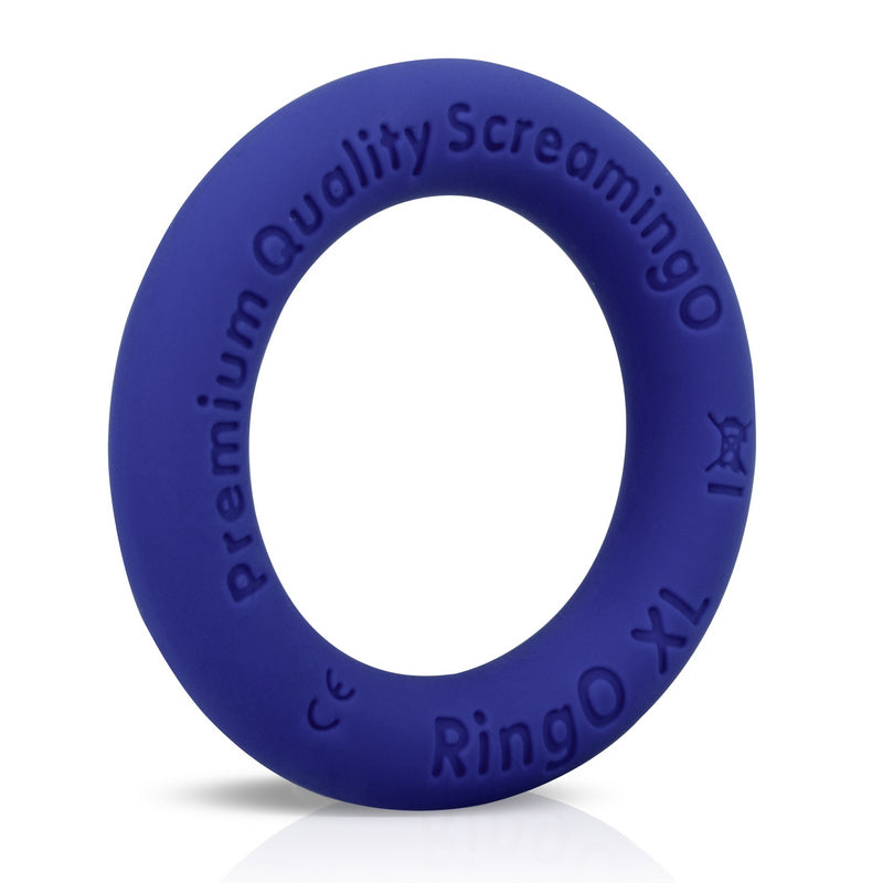 Ring O Ritz XL Silicone Cock Ring - Blue