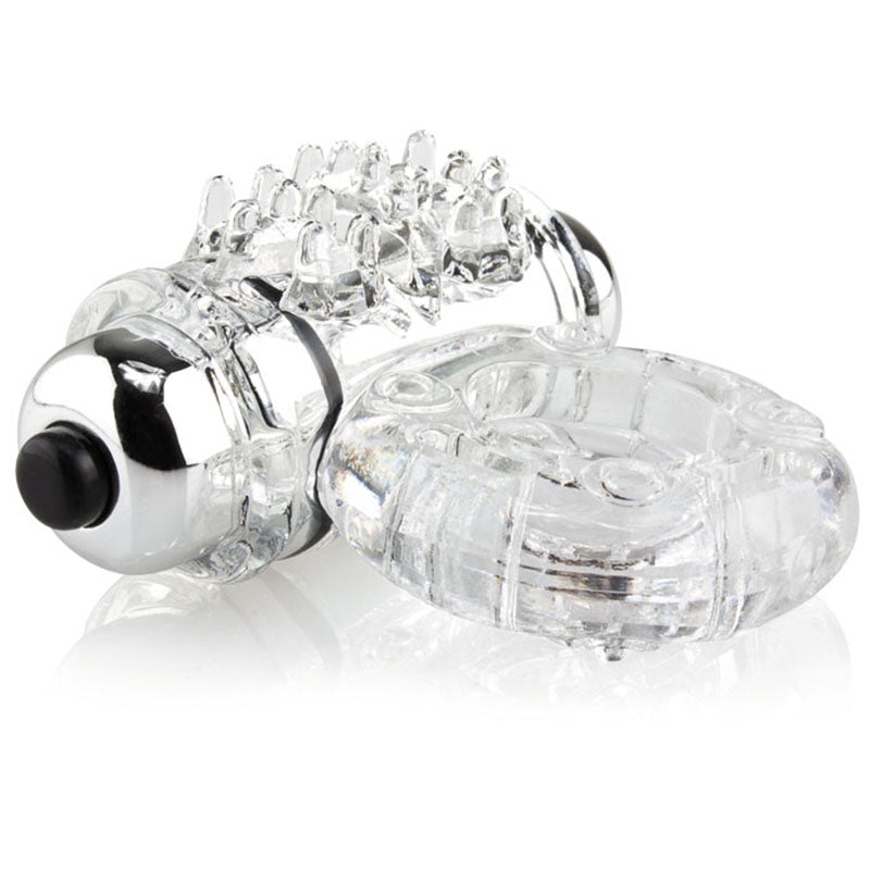 O Wow Vibrating Cock Ring - Clear