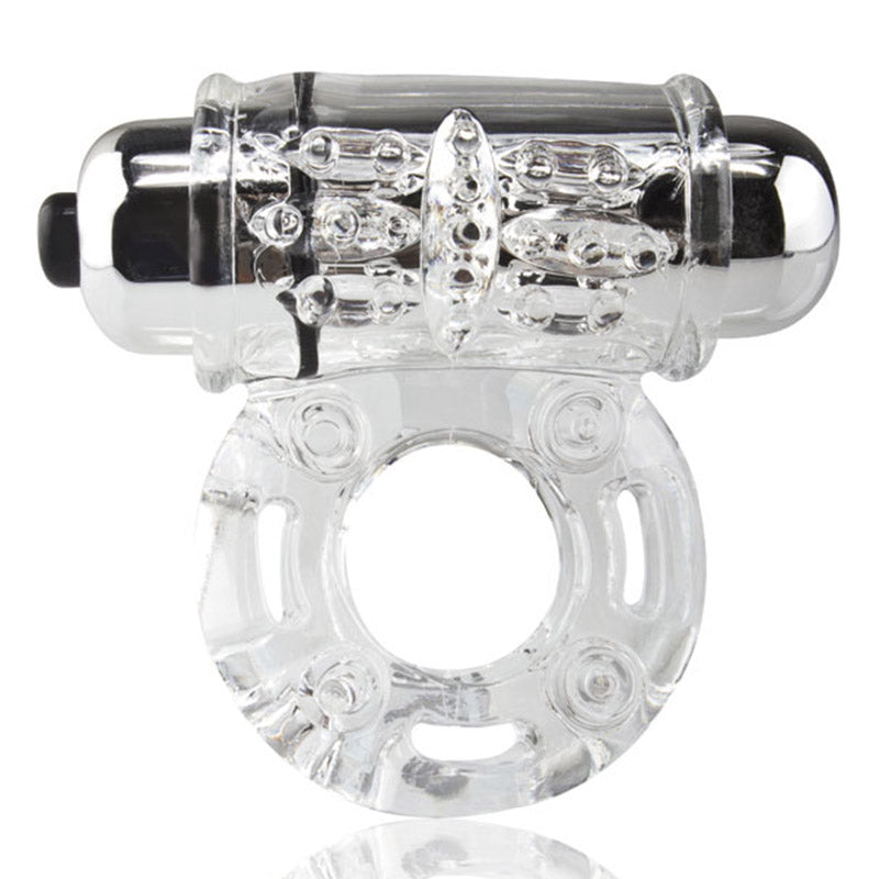 O Wow Vibrating Cock Ring - Clear