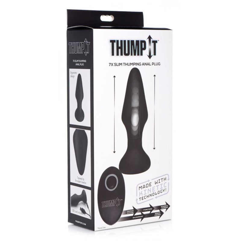 Thump It 7X Slim Thumping Silicone Anal Plug