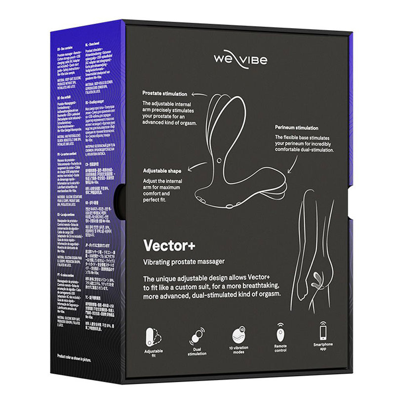We-Vibe Vector+ Prostate Massager - Charcoal Black