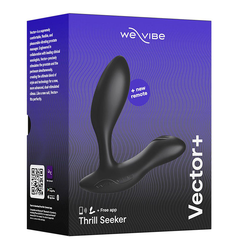 We-Vibe Vector+ Prostate Massager - Charcoal Black